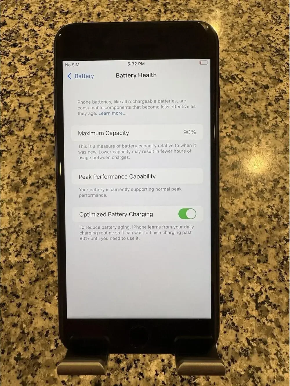 Apple iPhone 7 Plus - 32 GB - Black(Unlocked) Battery Health 90% N